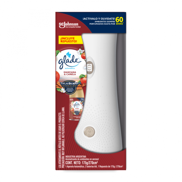 Desodorante Ambiental glade Matic + Repuesto Manzana y Canela 270 ml