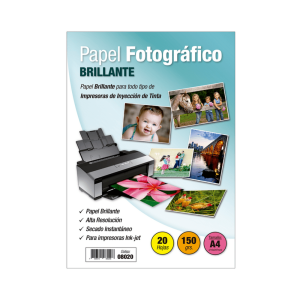 Papel Foto Adetec Brillant Inkjet A-4 150 g 20 Hojas Papel Foto Adetec Brillant Inkjet A-4 150 g 20 Hojas