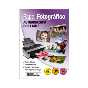 Papel Foto Autoadhesivo Adetec A-4 180 g 20 Hojas Papel Foto Autoadhesivo Adetec A-4 180 g 20 Hojas