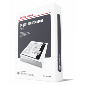 Resma Papel Fotocopia Office Depot Carta 500 Hojas 70 g