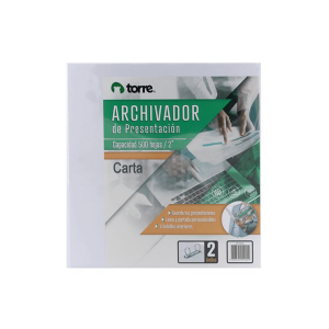 Archivador Blanco Archivador Carta Torre C/Pres.2 Aros 2.0 Blanco