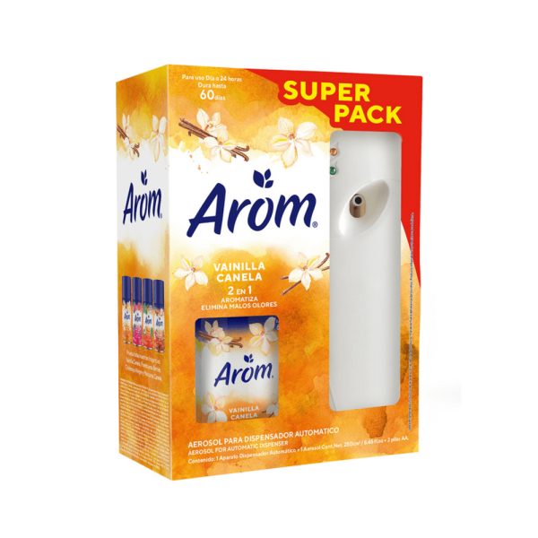 Desodorante Ambiental Arom Automático Vainilla Canela 250 ml Desodorante Ambiental Arom Automático Vainilla Canela 250 ml